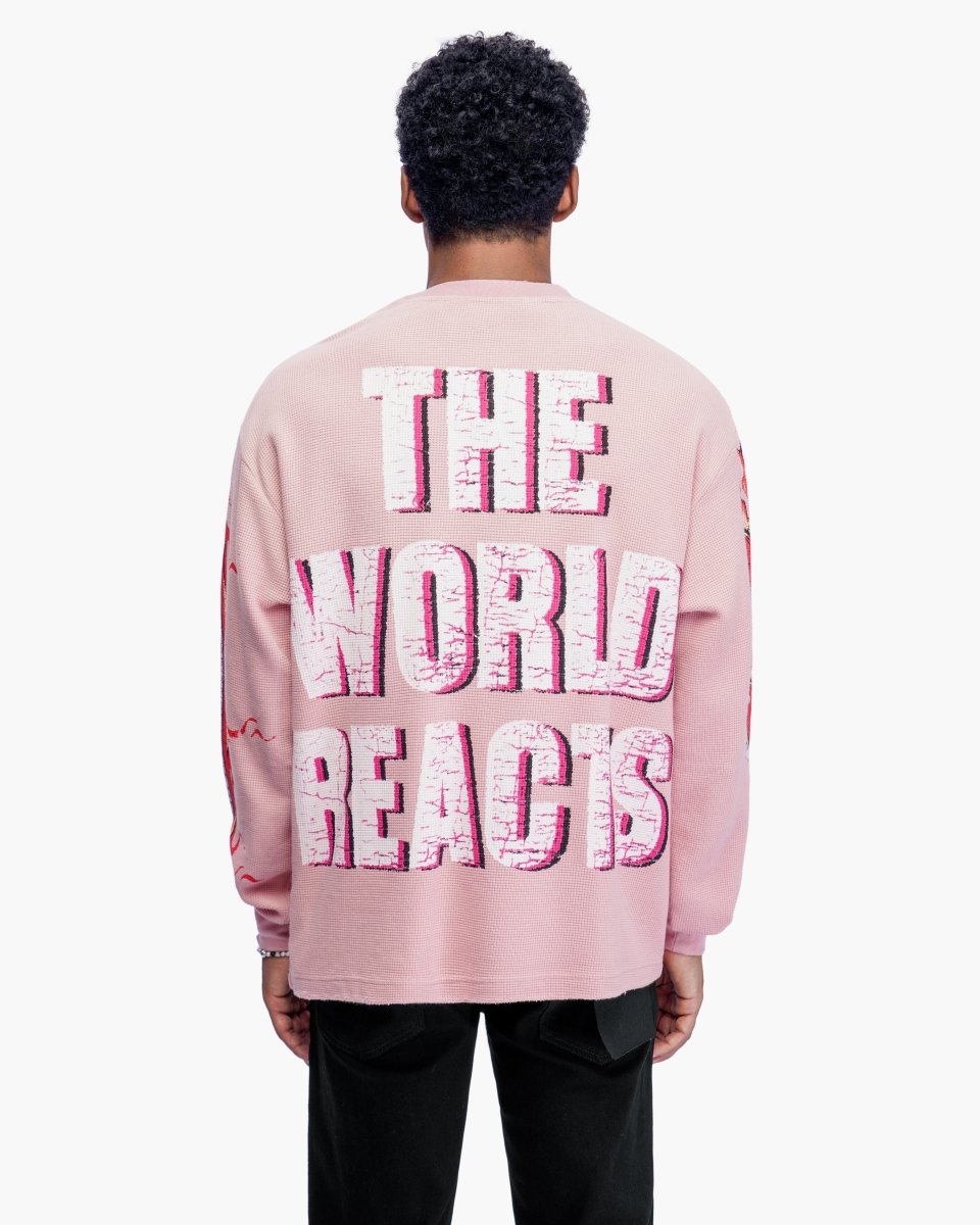 Risky Pink Thermal Crewneck - Valabasas
