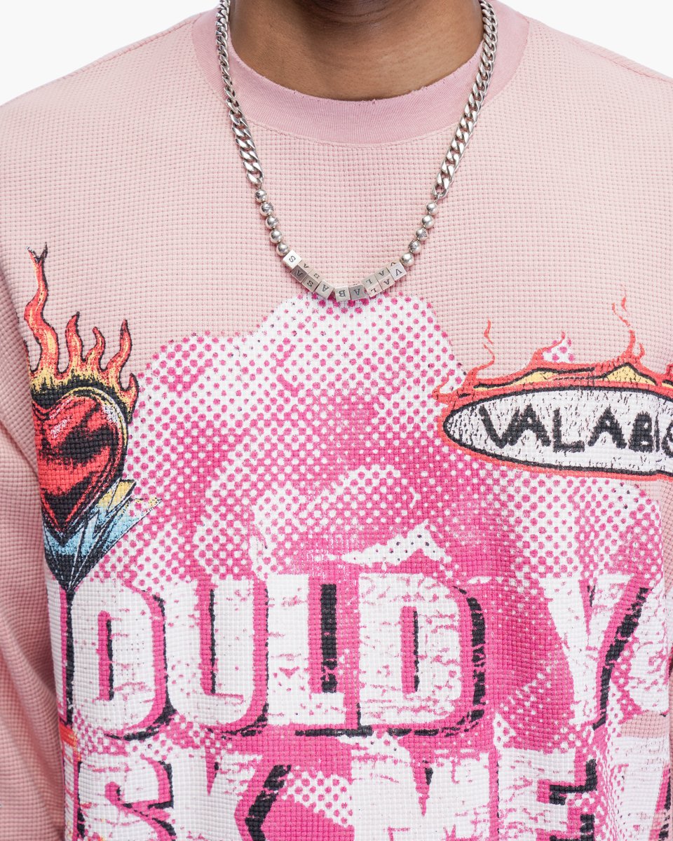 Risky Pink Thermal Crewneck - Valabasas