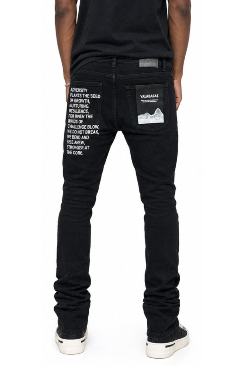 Ryze Black Straight Jeans - Valabasas