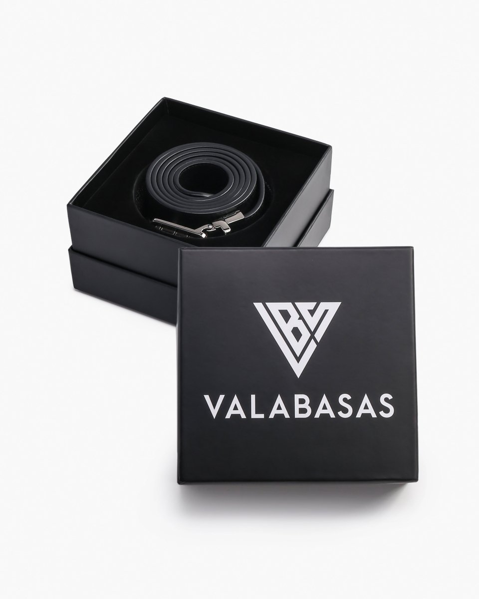 "SAIR" Black Leather Belt - Valabasas