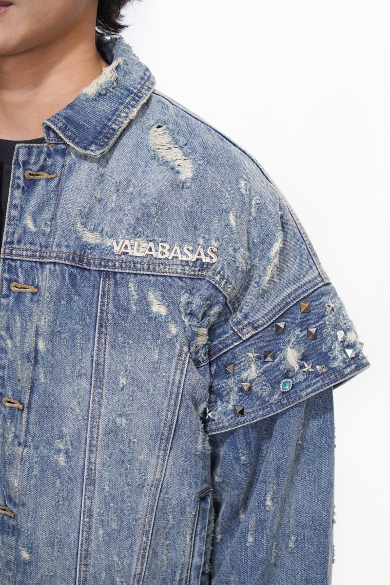 Scavenge Jacket Blue Washed - Valabasas