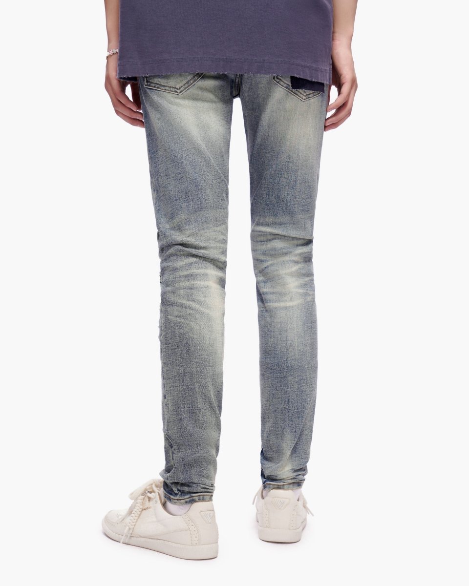 Scimitar Dark Blue Wash Skinny Jeans - Valabasas