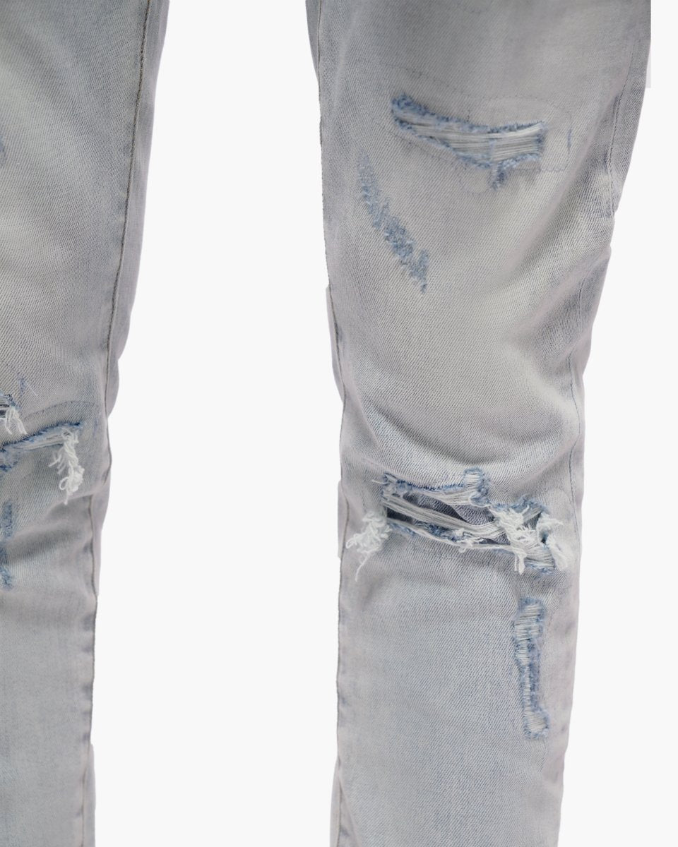 Scimitar Light Blue Wash Skinny Jeans - Valabasas