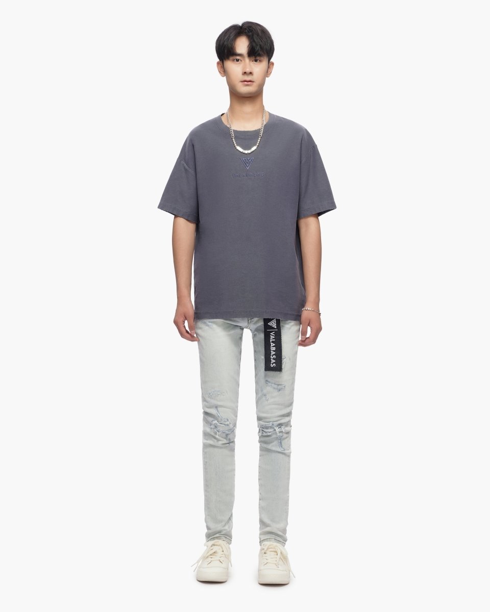 Scimitar Light Blue Wash Skinny Jeans - Valabasas