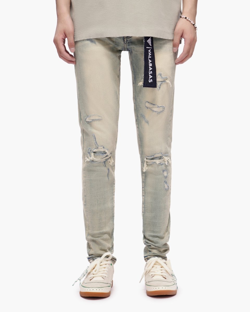 Scimitar Vintage Wash Skinny Jeans - Valabasas