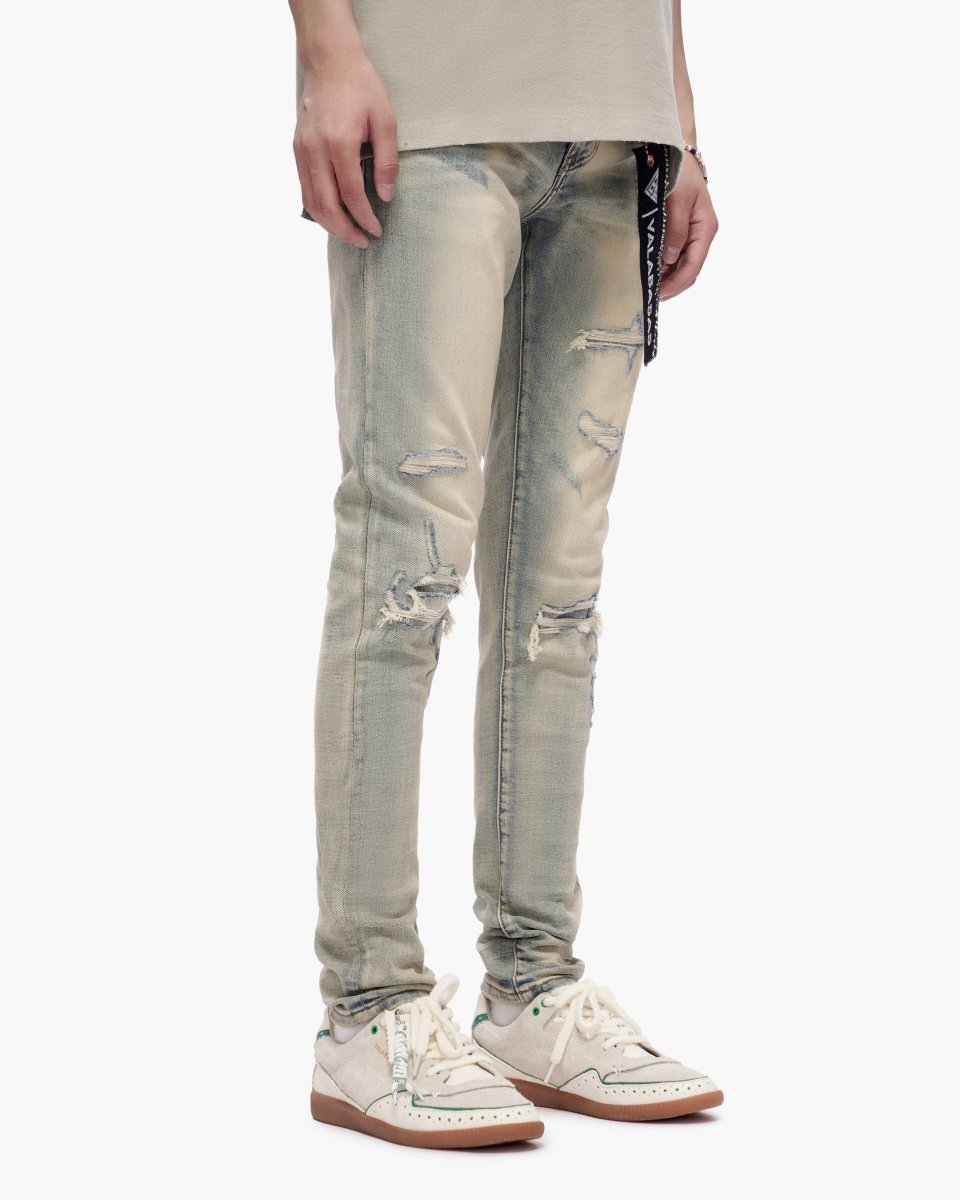 Scimitar Vintage Wash Skinny Jeans - Valabasas