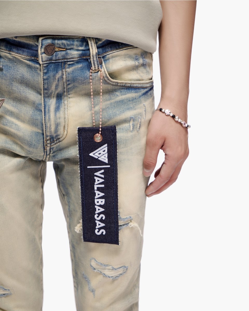 Scimitar Vintage Wash Skinny Jeans - Valabasas