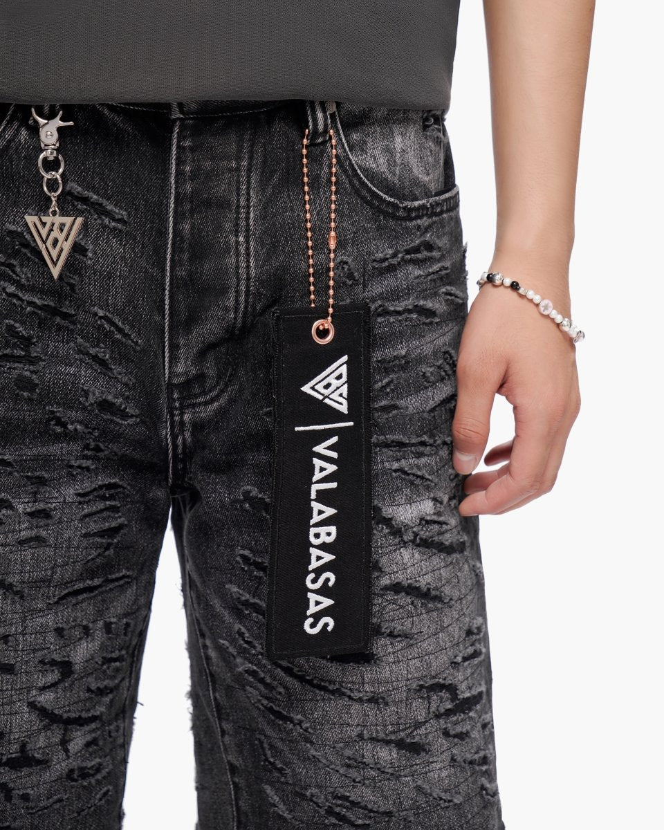 Scrape Shorts Grey Wash - Valabasas