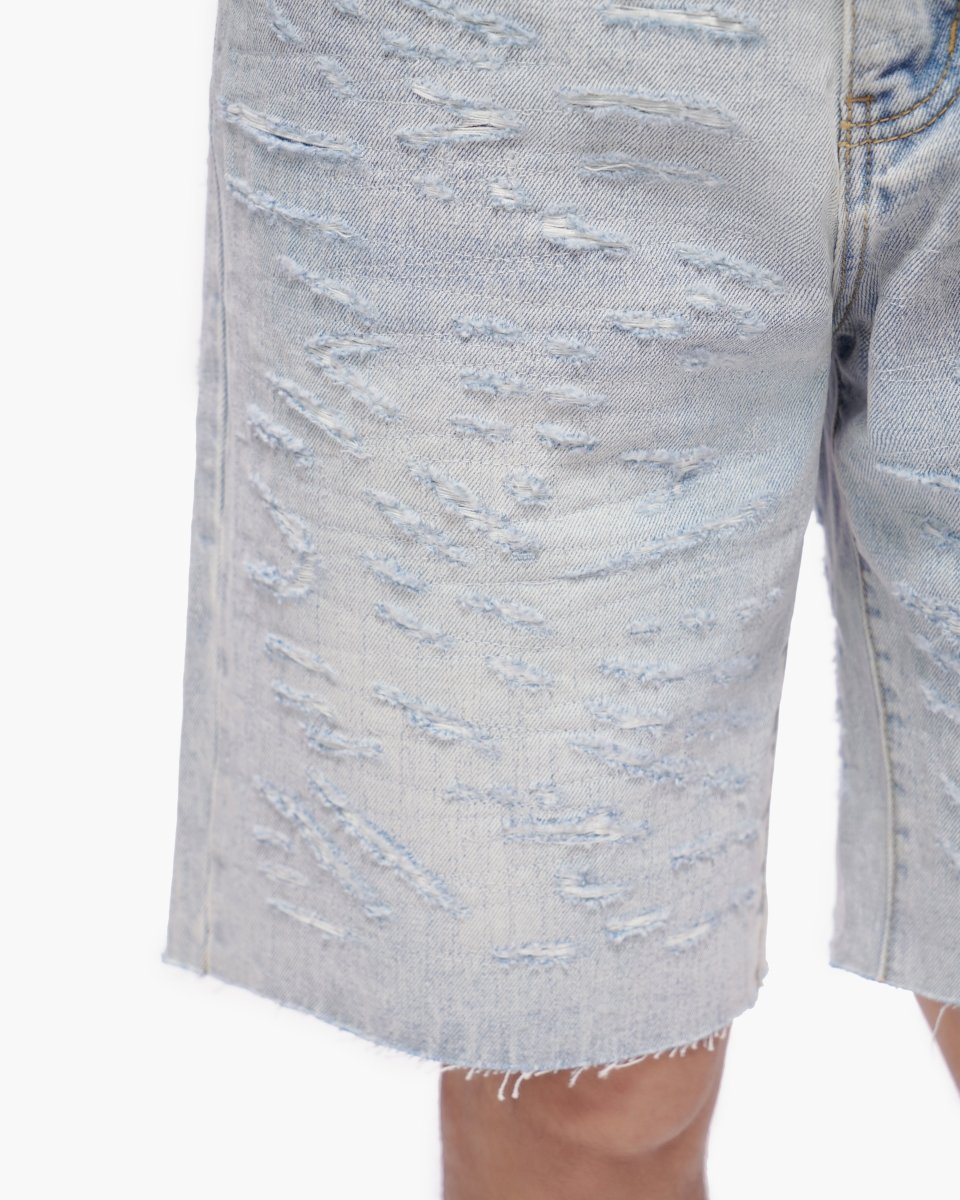 Scrape Shorts Light Blue Wash - Valabasas