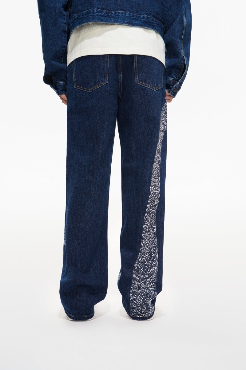 Scripted Denim Blue Baggy - Valabasas
