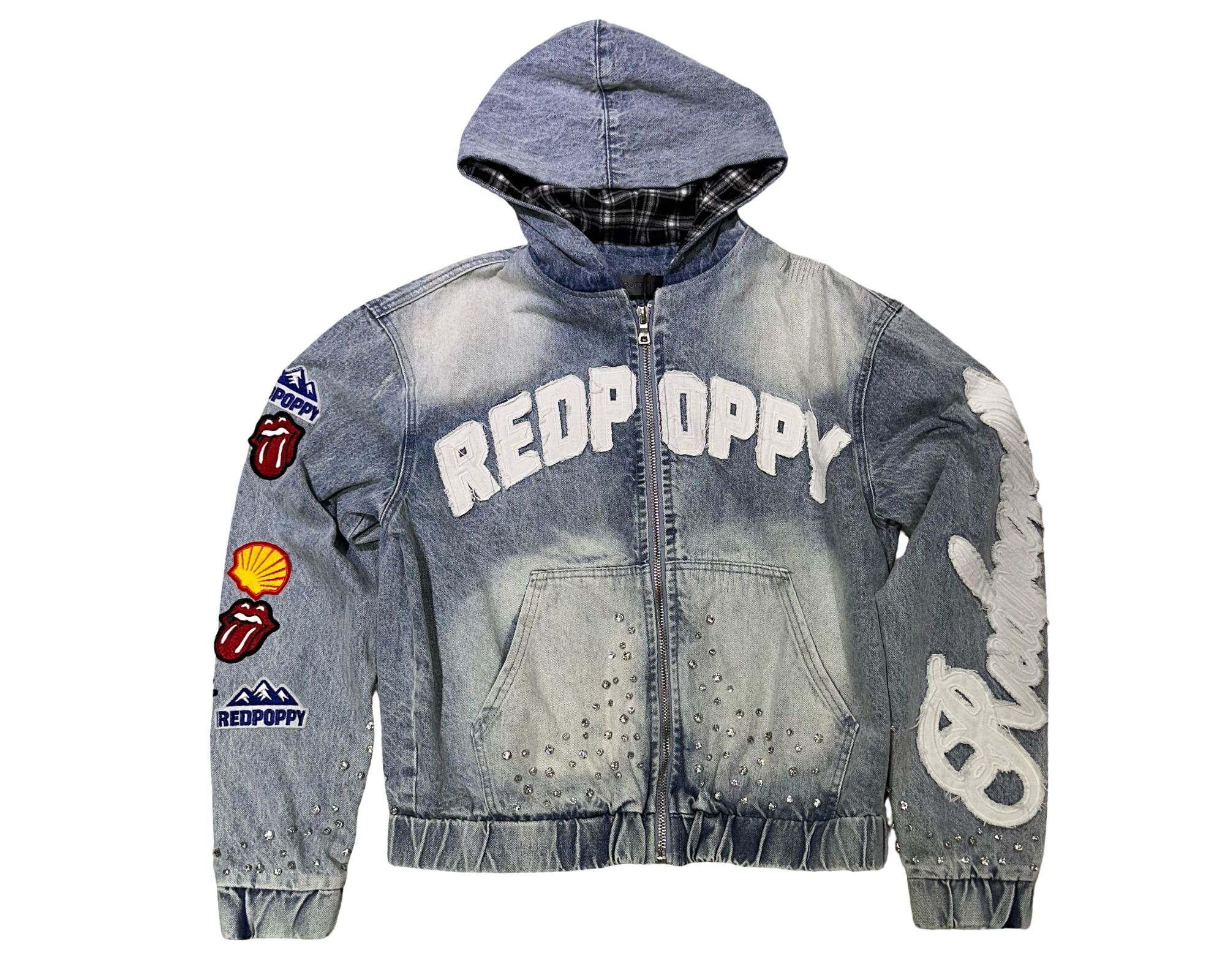 Red Poppy Jacket - Blue