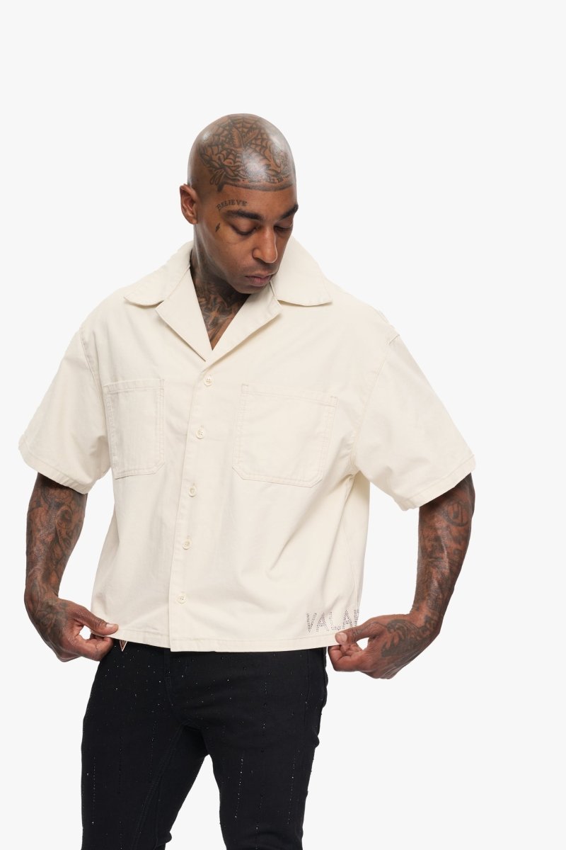 Shine Button Down Cream - Valabasas