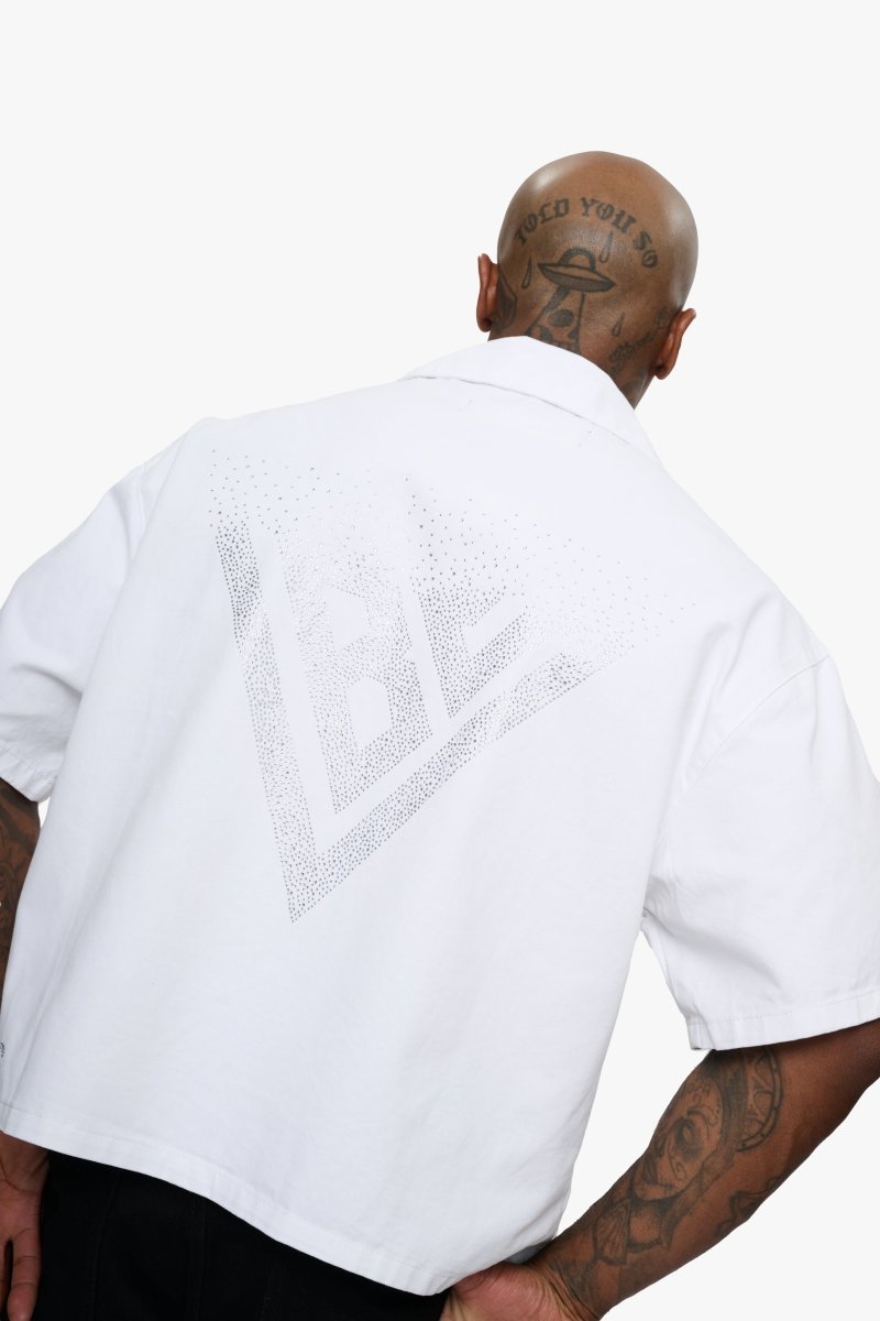 Shine Button Down White - Valabasas