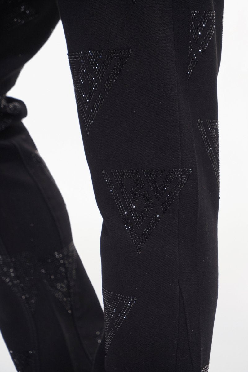 Show Jet Black Stacked Flare - Valabasas