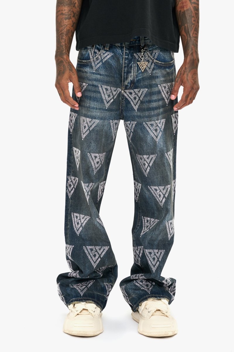 Showing Dark Blue Baggy Jean - Valabasas