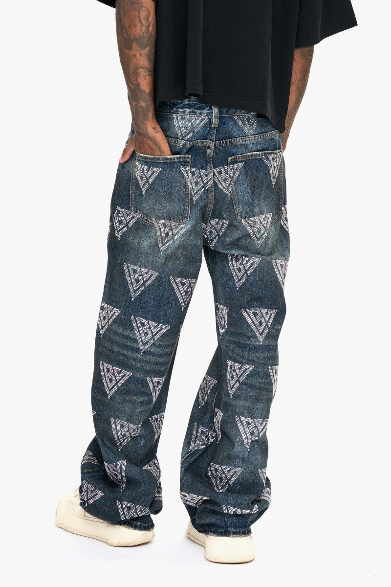 Showing Dark Blue Baggy Jean - Valabasas