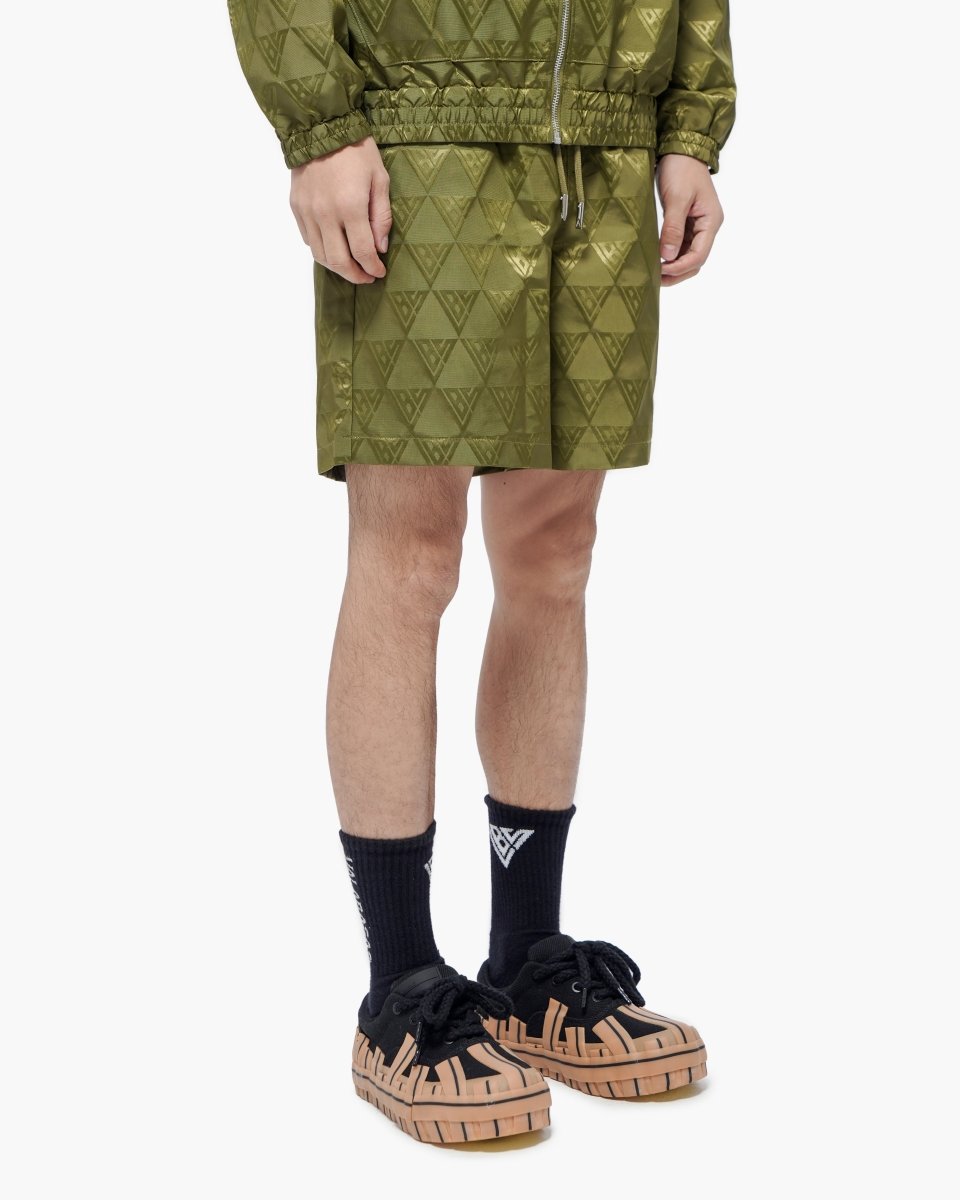 Signature 2.0 Olive Nylon Shorts - Valabasas
