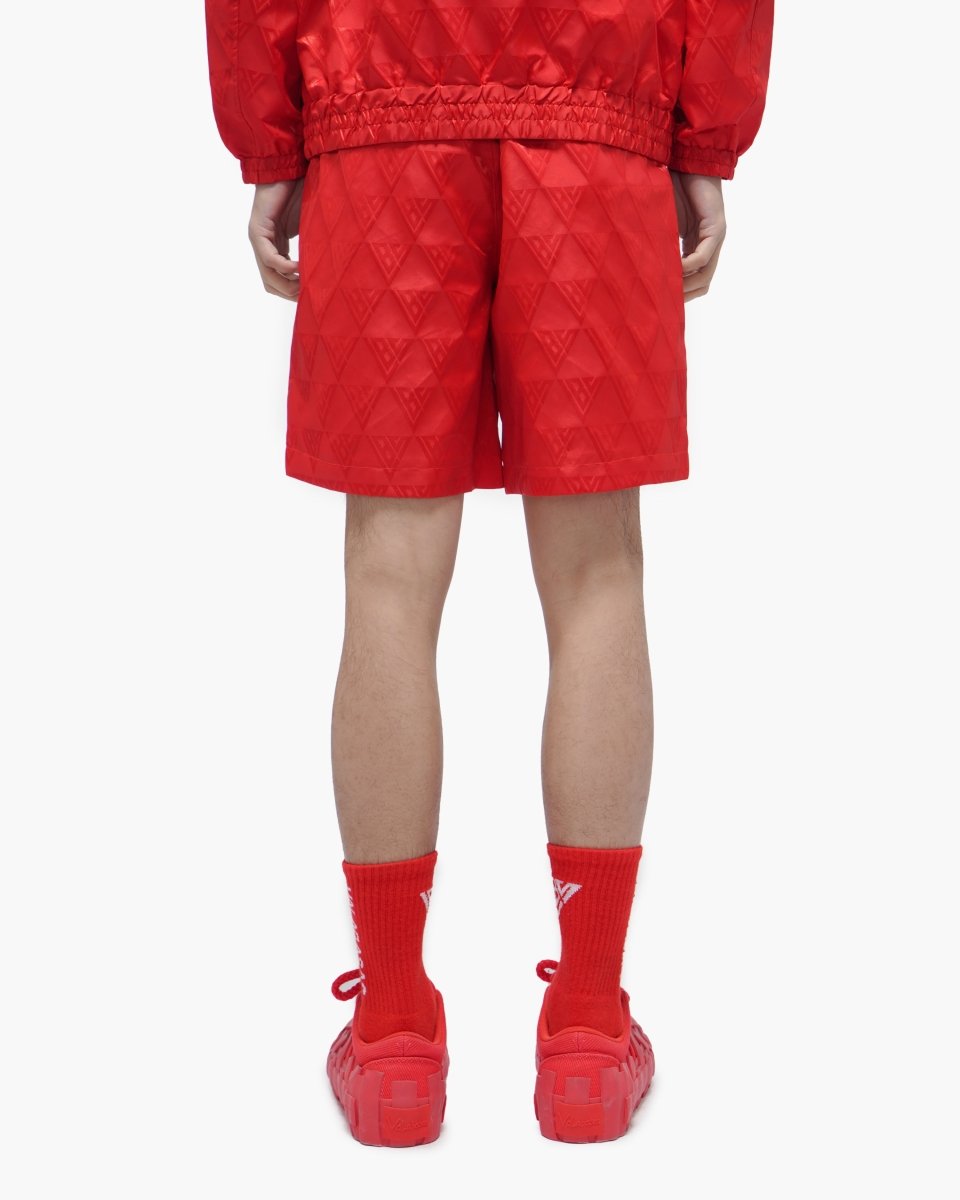 Signature 2.0 Red Nylon Shorts - Valabasas