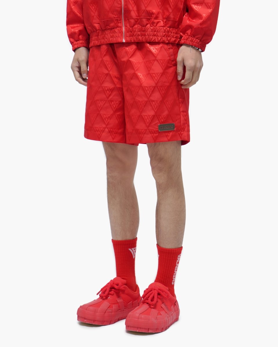 Signature 2.0 Red Nylon Shorts - Valabasas