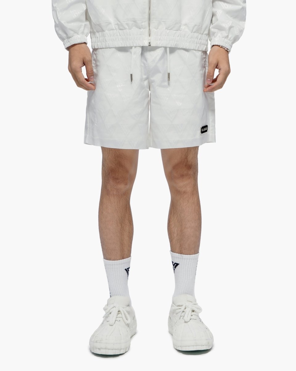 Signature 2.0 White Nylon Shorts - Valabasas