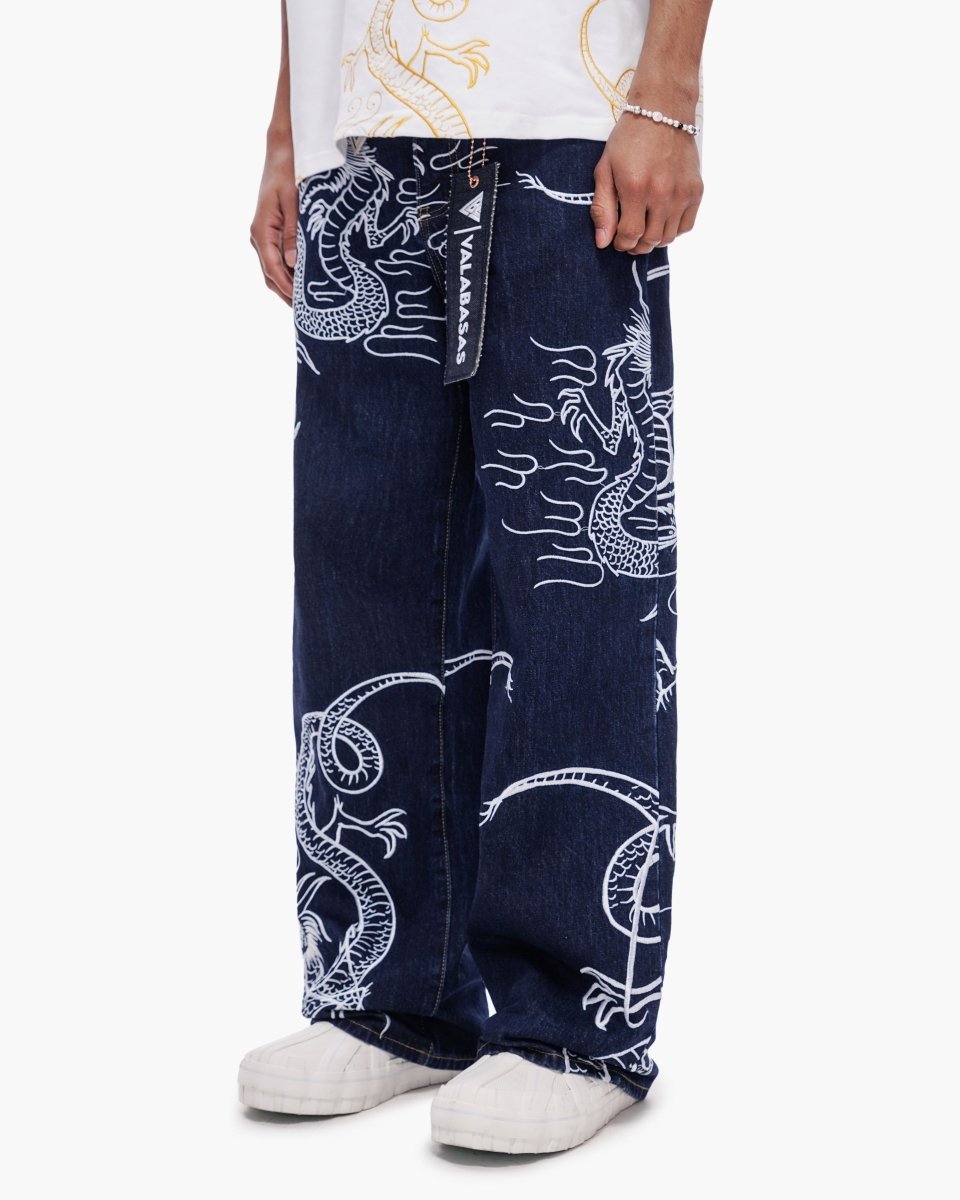 Soru Baggy Denim Dark Blue - Valabasas
