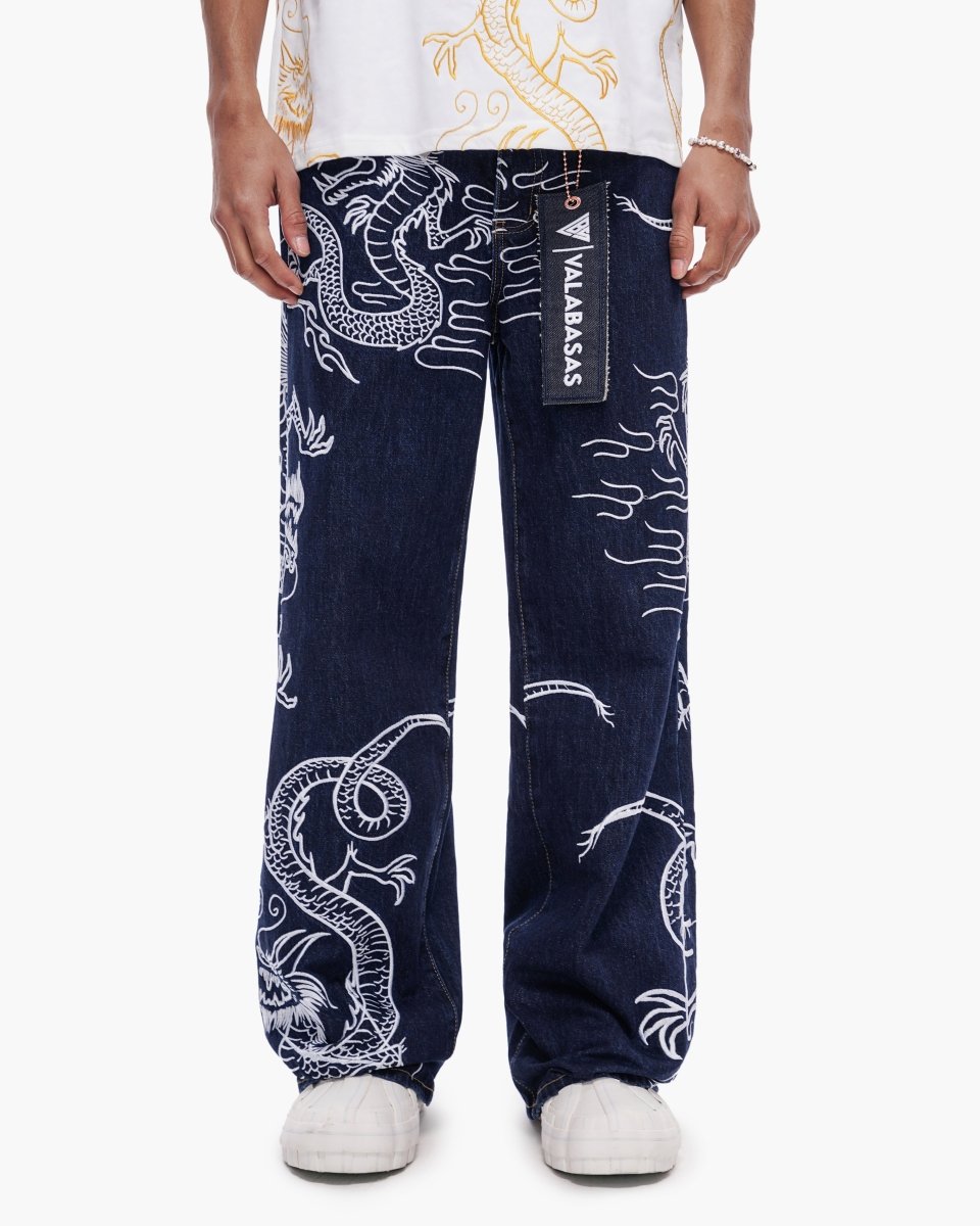 Soru Baggy Denim Dark Blue - Valabasas