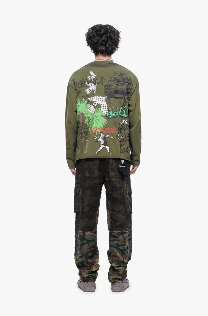 Sprawl Straight Camo Jeans - Valabasas