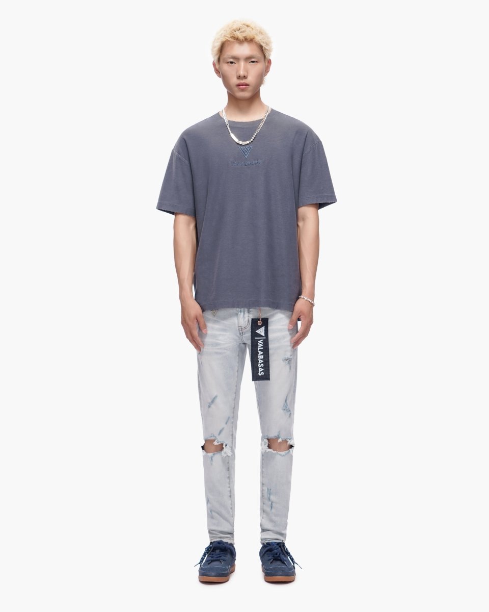 Stab Light Blue Wash Skinny Jeans - Valabasas