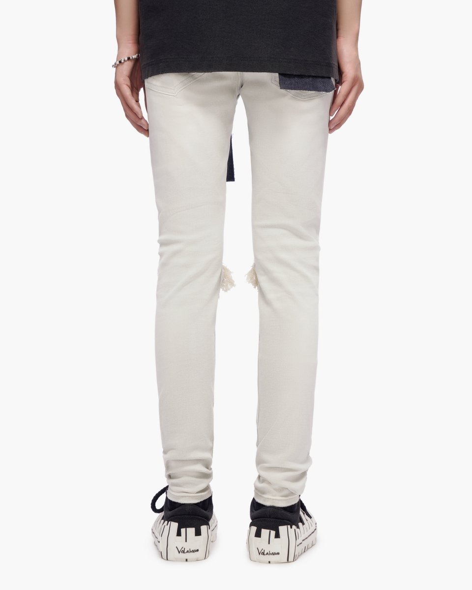 Stab Light Grey Wash Skinny Jeans - Valabasas