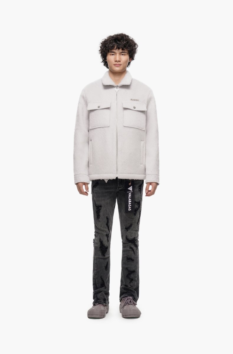 Steeltoe Grey Wash Stacked Jeans - Valabasas