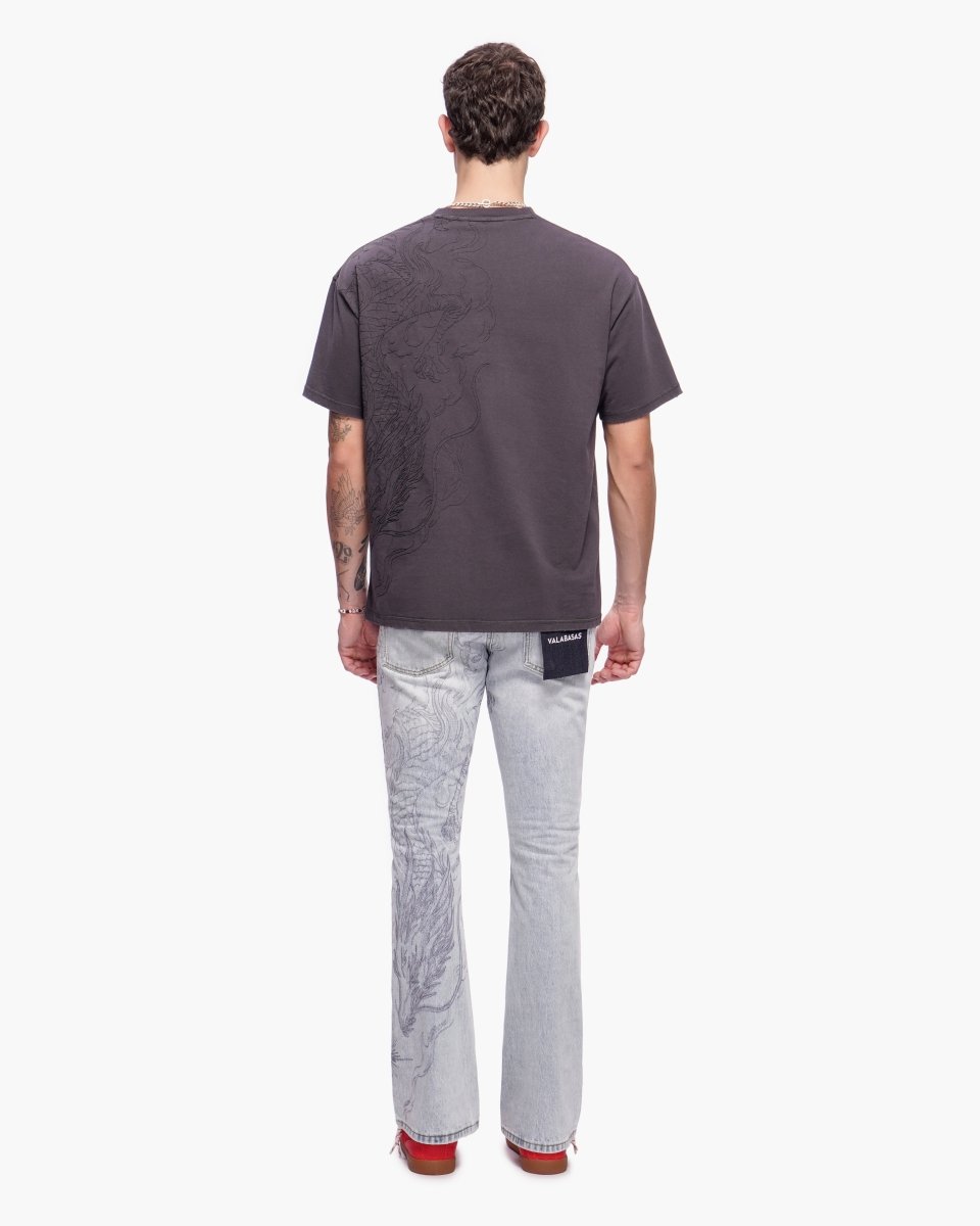 Stone Serpent Stacked Denim Light Blue Wash - Valabasas