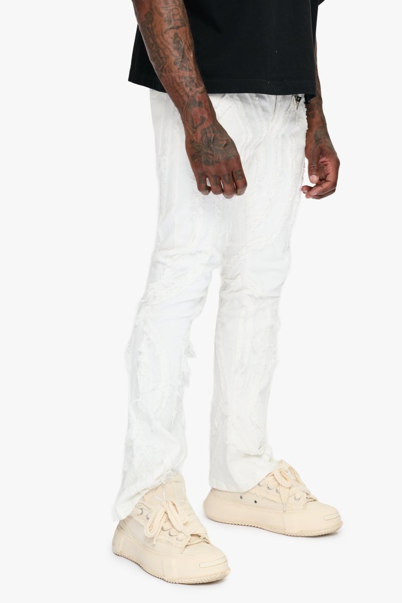 Strava White Stacked Jeans - Valabasas