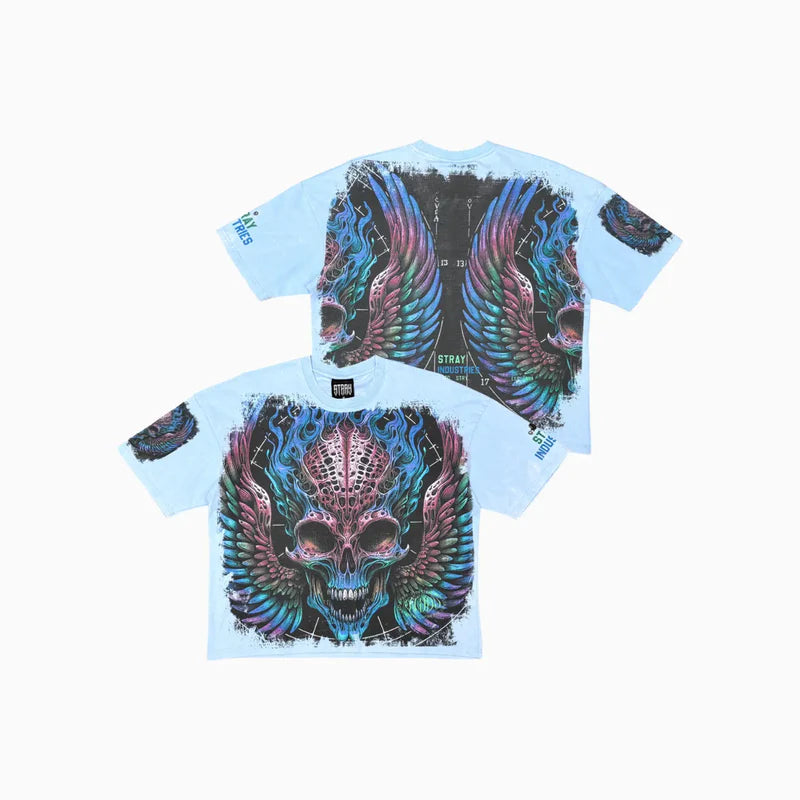 St1721 | Men's Burning Skull T-Shirt