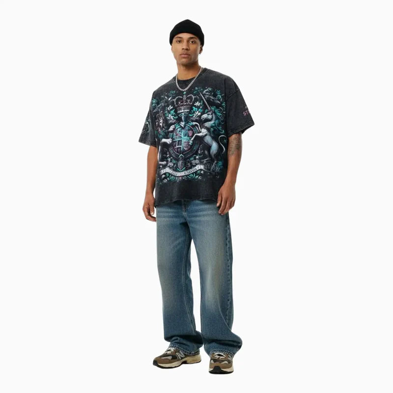 Stray Regal Emblem T-Shirt - Black