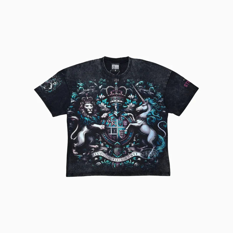 Stray Regal Emblem T-Shirt - Black