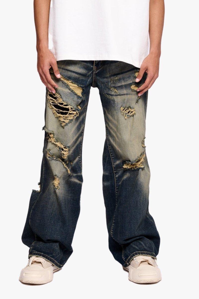 "Streak" baggy denim vin.Blue - Valabasas