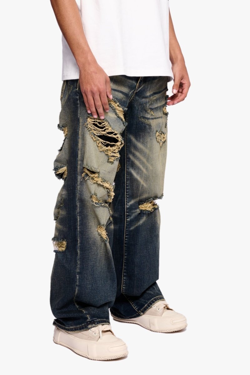 "Streak" baggy denim vin.Blue - Valabasas