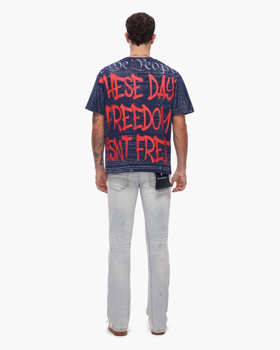 Thatch Stacked Light Blue Wash Jeans - Valabasas