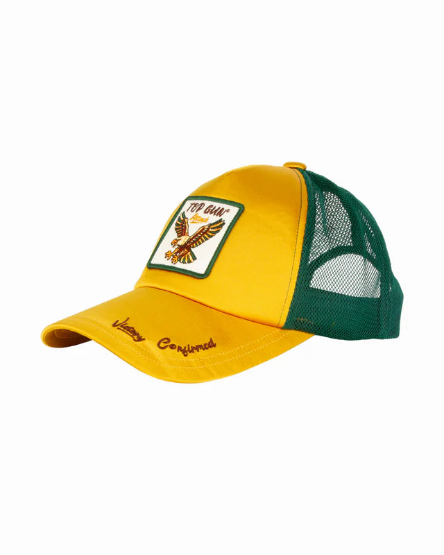 Top Gun Satin Eagle Snapback Hat - Mesh Back