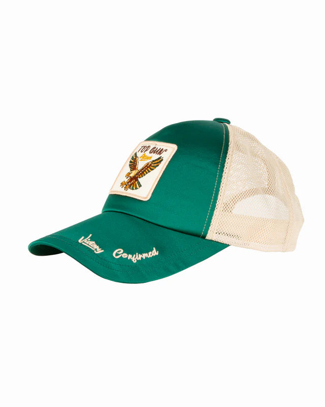 Top Gun Satin Eagle Snapback Hat - Mesh Back