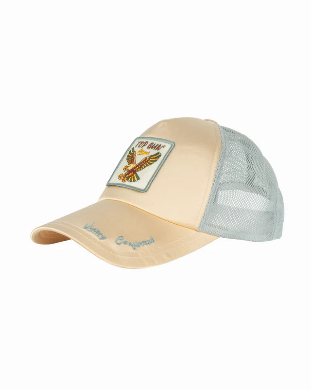 Top Gun Satin Eagle Snapback Hat - Mesh Back