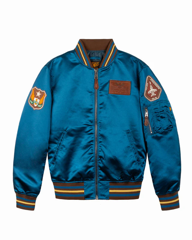 Top Gun Satin Eagle Men's Varsity Jacket