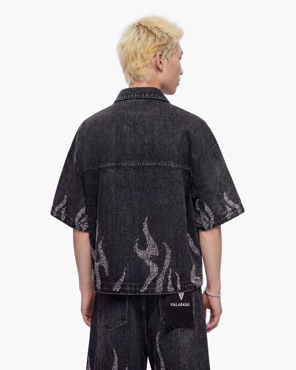 Torch Denim Woven Black - Valabasas