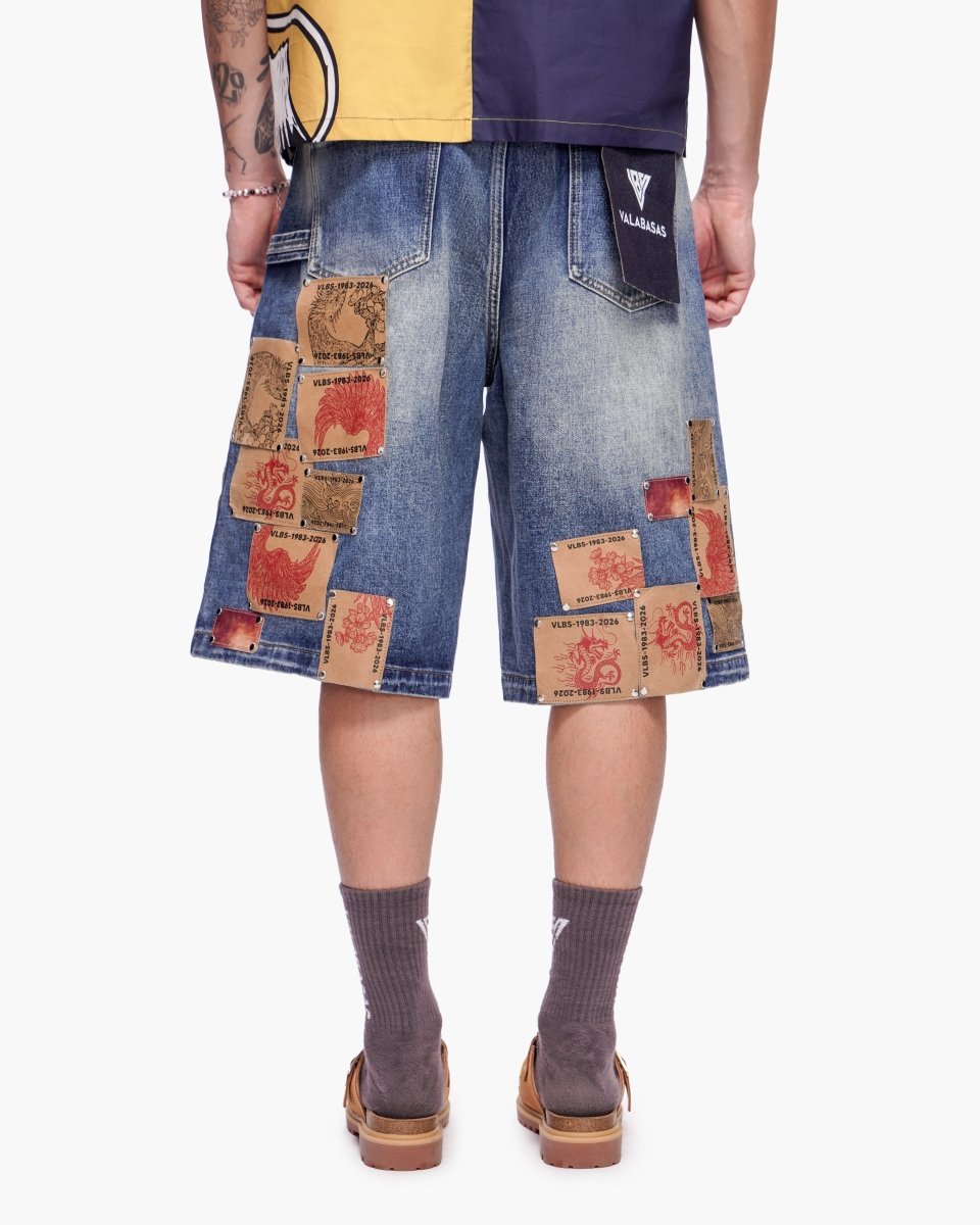 Torinx Baggy Jorts Dark Blue Wash - Valabasas