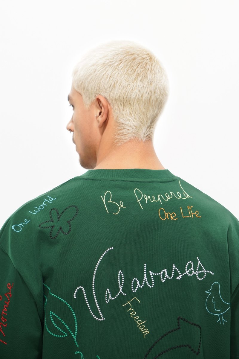 Trailborn Dark Green Tee - Valabasas