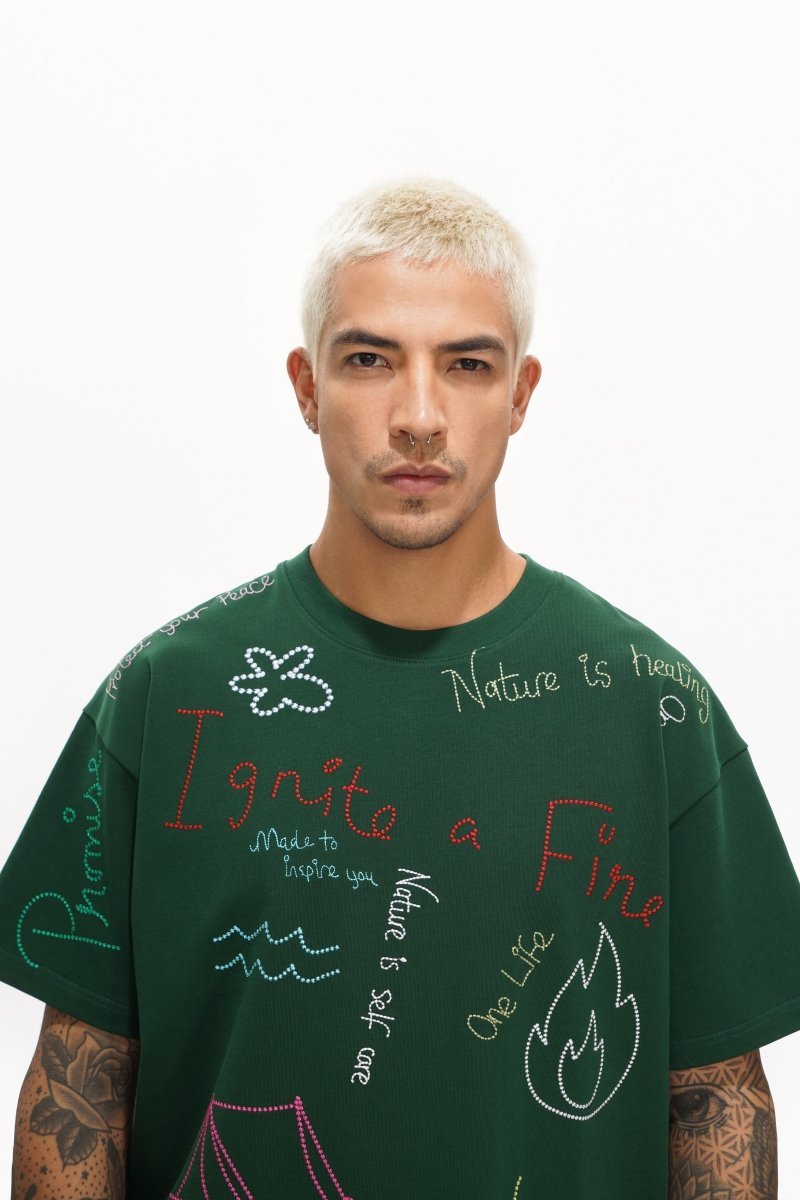 Trailborn Dark Green Tee - Valabasas