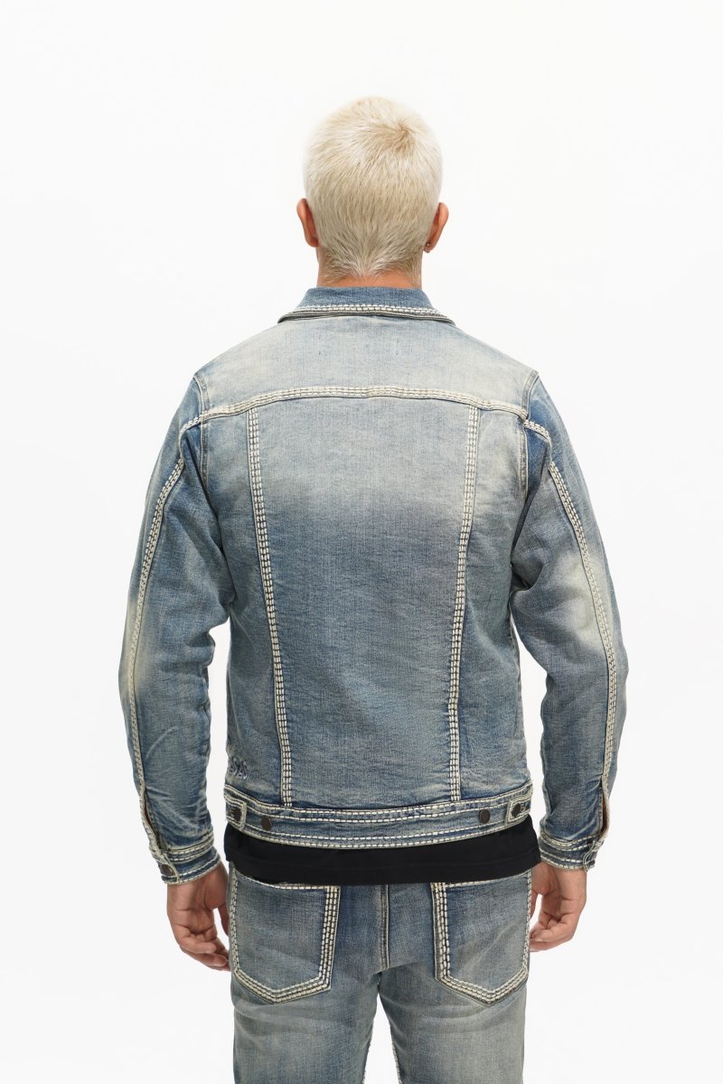 Treasury Mens Jacket Vintage Blue - Valabasas