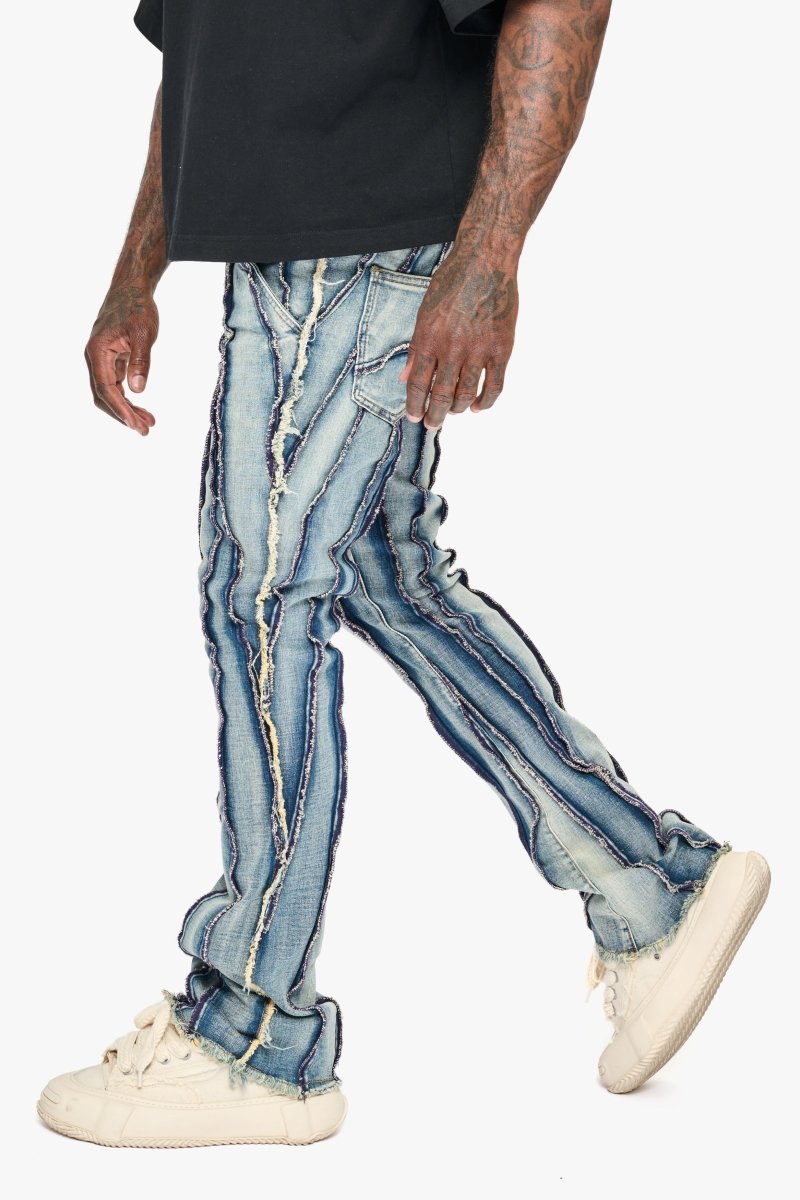 Twisted Stacked Denim Blue Wash - Valabasas