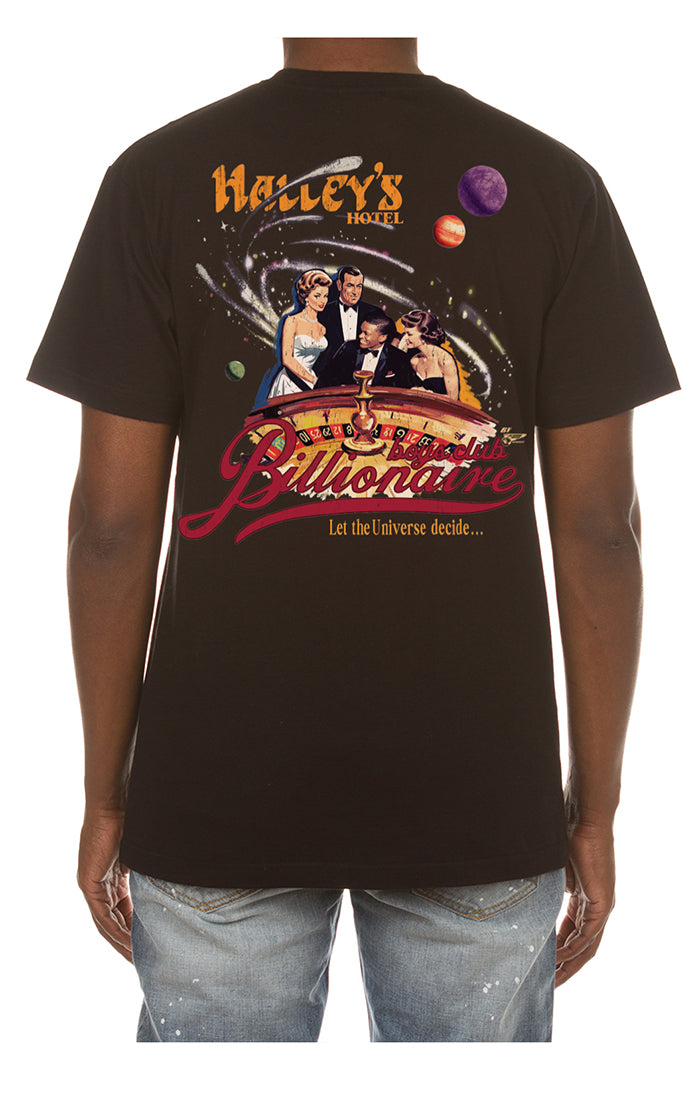 841-7203 BB HALLEY HOTEL SS TEE BLACK