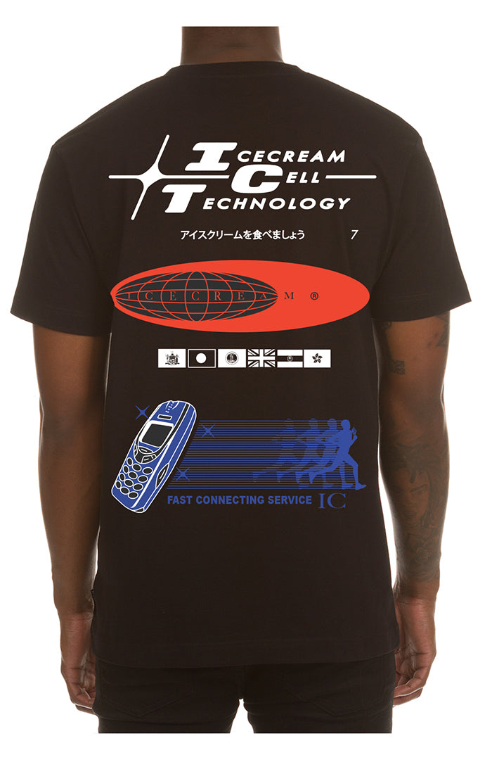 441-7212 CELL TECH SS TEE BLACK